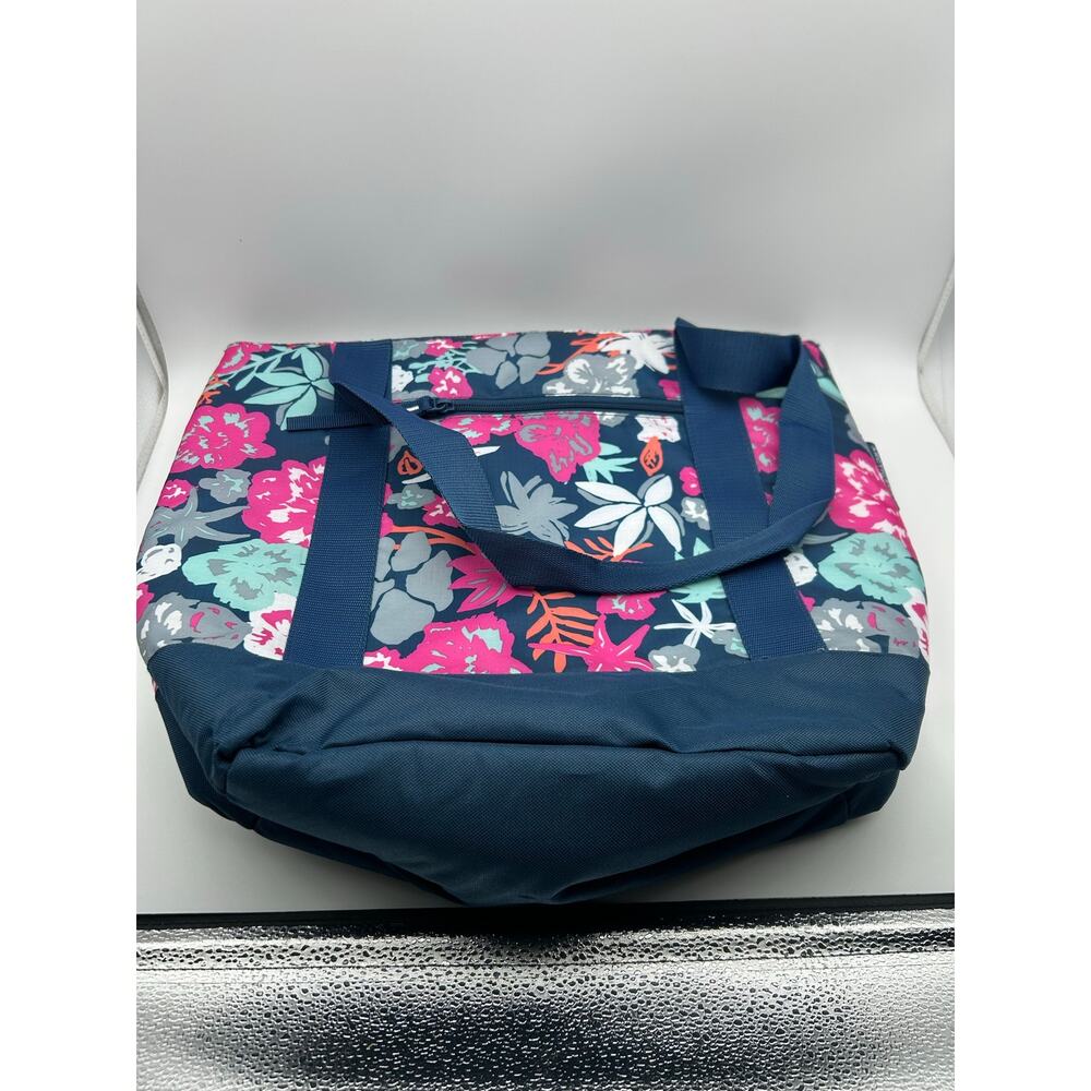 Arctic Zone Floral Tote Bag Large Travel Gym Beach Carryall Lightweight Zip Top